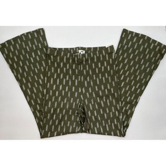 NWT AERIE HIGH WAIST CROPPED KICK FLARE PANT~Hi-Rise~Boho~Retro~Short~Ankle~L - Picture 2 of 9